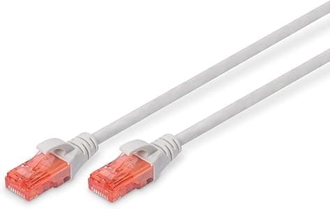 Digitus DK-1612-010, Cavo Rete UTP Categoria 6, 1 Metro, Grigio, Cat-6 - 1 m, Cavo patch - U-UTP - PVC - CCA