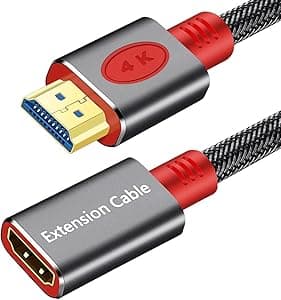 SHULIANCABLE Cavo Prolunga HDMI, HDMI Maschio Femmina Alta Velocità, Supporta 4K, 1080p, 3D, ARC Compatibile con Roku Fire Stick, laptop, PS4, HDTV, monitor, proiettore (1M)
