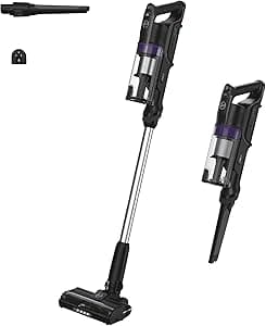 Hoover HF1 Plus Scopa Elettrica Senza Fili con Modalità Turbo, Spazzola All Floor con Tecnologia Anti-Twist, Autonomia 45 Minuti, Quick Park&Go, Luci LED [HF1PZ10H]