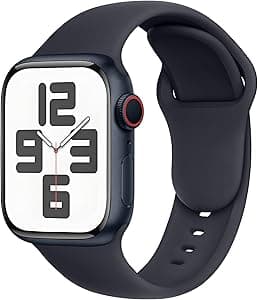 SRena SBC1 for Cinturino Apple Watch 38 40 41 42 44 45 46 mm,Ultra e Ultra 2,SE,Serie 7/8/9/10 - Compatibile con Tutti i Modelli,Mezzanotte