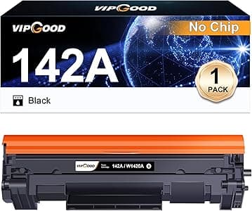 VIPGOOD 142A Toner Compatibile per HP 142A 142X W1420A W1420X Cartucce di Toner per Laserjet Pro M110w M110 M110we MFP M140w M140 M140we M139we M139w M139 (1 Nero, Senza Chip)