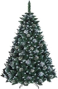 DWA Albero di Natale Tradizionale con Albero Verde Foresta (Snow Covered, 250 cm)